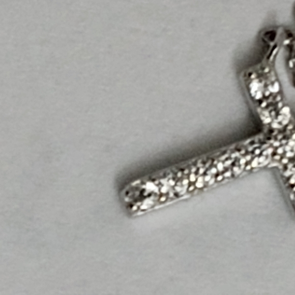 Isabella M. Sterling Silver & Bezel CZ Cross Necklace & Pendant Set - Picture 14 of 15